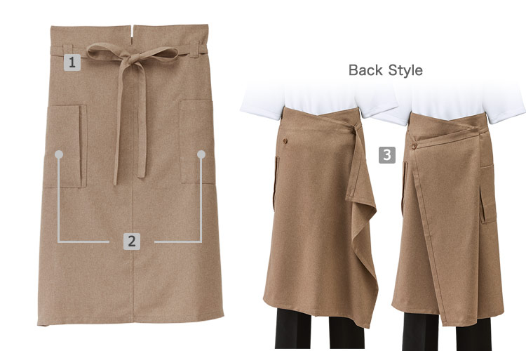 ラップエプロン(32-27206)の商品詳細