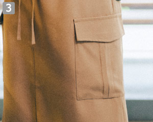 エプロンスカート(32-27207)の商品詳細「左右カーゴポケット」