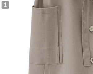 エプロンドレス(32-27208)の商品詳細「左右ポケット」