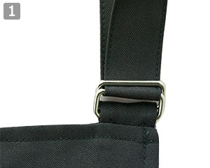 胸当てエプロン(32-27332)の商品詳細「肩紐角カン調節」
