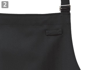 胸当てエプロン(32-27332)の商品詳細「ネームプレートループ」