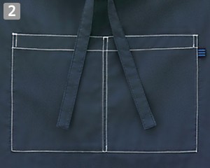 前掛けエプロン(32-27339)の商品詳細「収納力抜群のポケット」