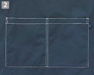 胸当てエプロン(32-27340)の商品詳細「収納力抜群のポケット」