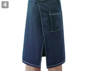 胸当てエプロン(32-27340)の商品詳細「バックスタイル」