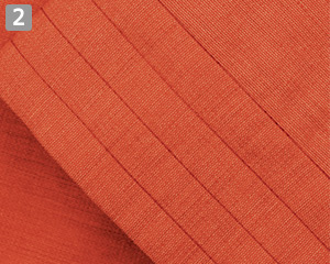 風格子作務衣②衿・袖口ステッチ