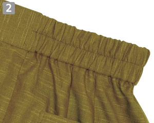 作務衣上衣(32-42307)の商品詳細「後ろゴム」