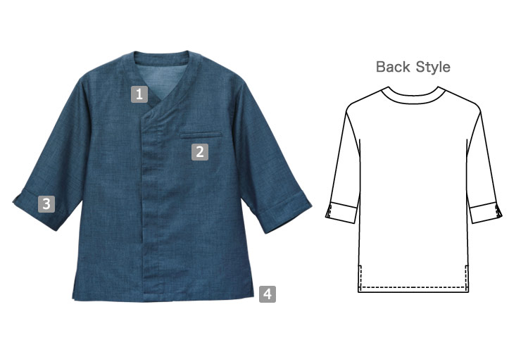 和風シャツ(32-44307)の商品詳細