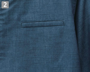 和風シャツ(32-44307)の商品詳細「左胸ポケット」