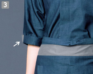 和風シャツ(32-44307)の商品詳細「袖裏のアクセント」