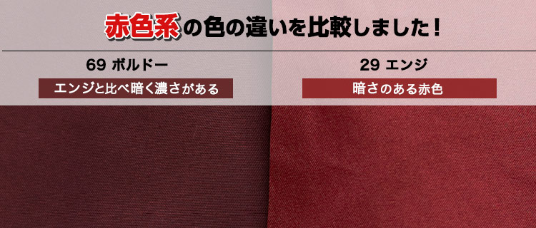 ボンユニトロピカル赤色の違い