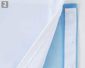 長袖ジャンパー(33-BL314)の商品詳細「ウエストインナー(スナップボタン縦付)」