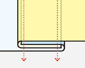 長袖ジャンパー(33-BL314)の商品詳細「巻き伏せ縫製」