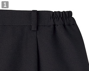 スカートのポイント①脇ゴム入り