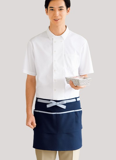 ショート丈前掛けエプロン(33-ca1409)のおすすめポイント