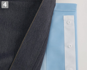 長袖ジャンパー(33-DL360)の商品詳細「ウエストインナースナップボタン」