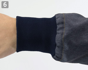 長袖ジャンパー(33-DL360)の商品詳細「袖口フライス」