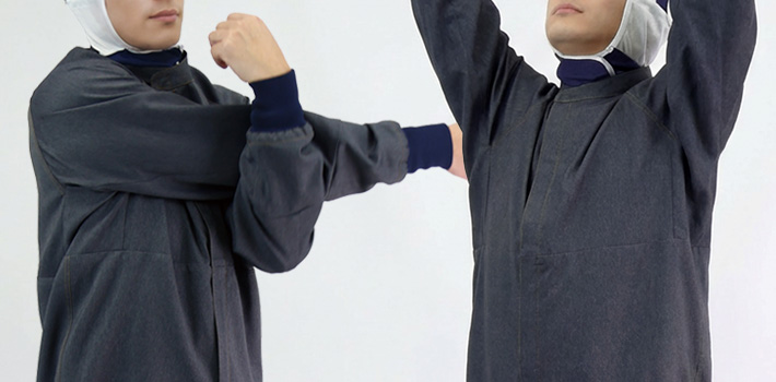 デニム白衣(33-dl360)