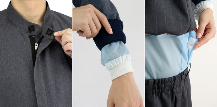 デニム白衣(33-dl360)