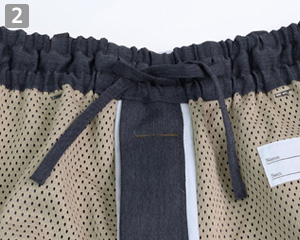 ホッピングパンツ(33-DL723)の商品詳細「ウエスト調整用共紐」