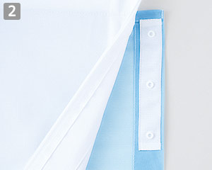 長袖ジャンパー(33-FTF360)の商品詳細「ウエストインナースナップボタン」