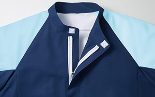 長袖ジャンパー(33-FTF360)の商品詳細「衿元スナップ+比翼ファスナーカバー」