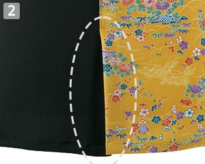 前掛け(33-K3673)の商品詳細「裾スリット入り」