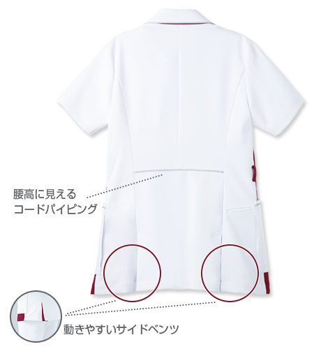 腰高に見せるパイピングのイメージ図