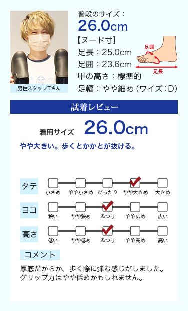 スタッフ着用コメント