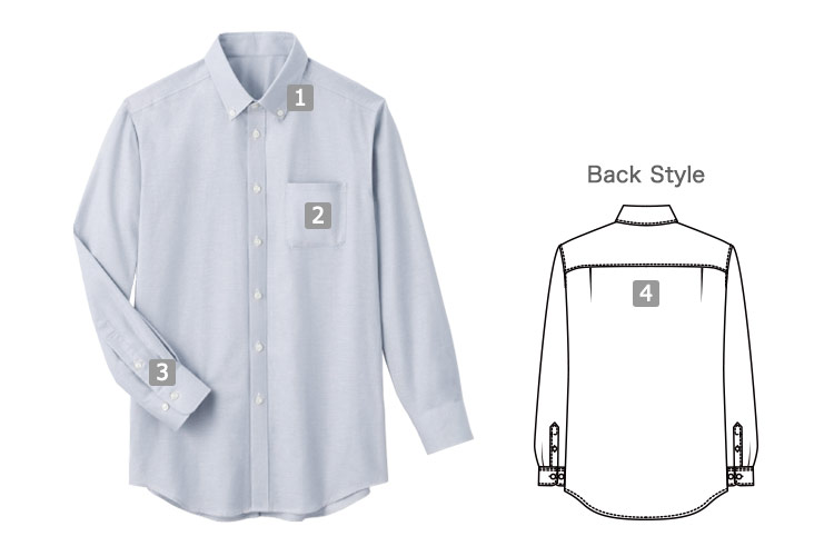 オックス・フォードシャツ(33-SBLU1809)の商品詳細