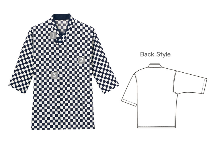 和風コート(33-SBLU1913)の商品詳細