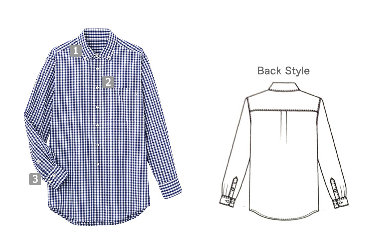 長袖シャツ(33-SBLU1917)の商品詳細