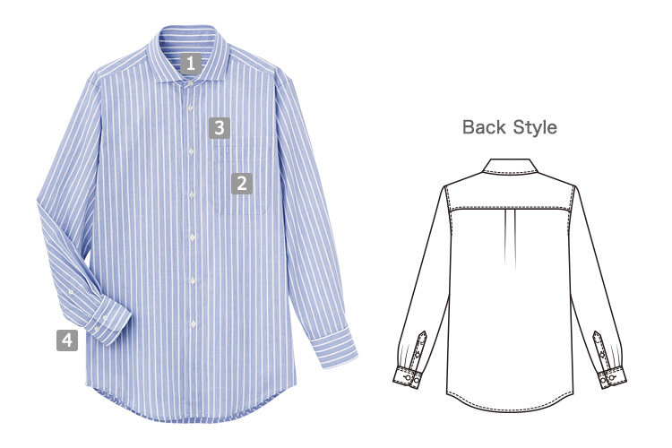 長袖シャツ(33-SBLU1919)の商品詳細