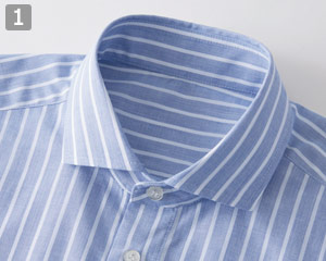 長袖シャツ(33-SBLU1919)の商品詳細「セミワイドカラー」