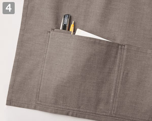 胸当てエプロンのポイント④腰ポケット