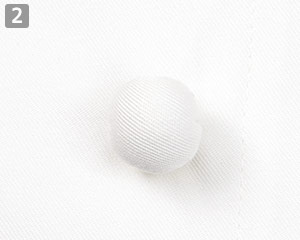 最高級綿のコックコート(33-SJAU1927)のくるみボタン