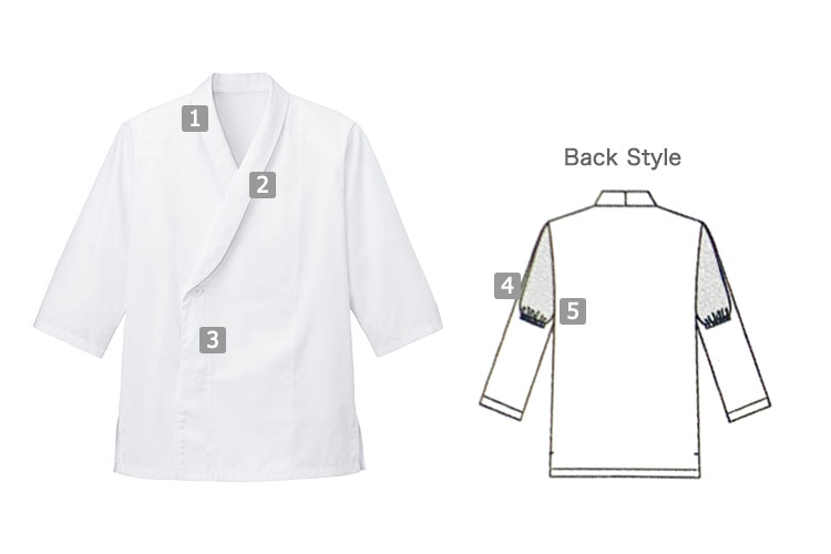 調理衣(33-SJAU2010)の商品詳細