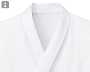 調理衣(33-SJAU2010)の商品詳細「ショールカラー」