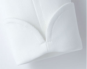 ピーコート風コックシャツ[女性用](34-FB4013L)の商品詳細「こだわりの袖口」