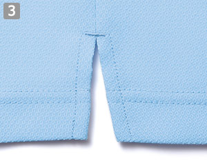 ポロシャツ(34-FB4551U)の商品詳細「両脇スリット」