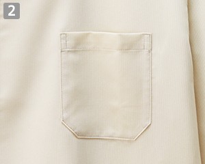 七分袖和風シャツ(34-fb4568u)の商品詳細「左胸ポケット」
