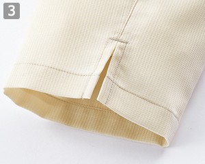 七分袖和風シャツ(34-fb4568u)の商品詳細「袖口スリット」