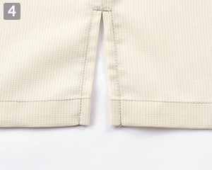 七分袖和風シャツ(34-fb4568u)の商品詳細「両脇スリット」