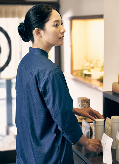 スタンドカラー和シャツ(34-FB4573U)のおすすめポイント