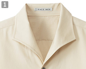 イタリアンカラー長袖シャツ(34-FB5033M)の商品詳細「イタリアンカラー」