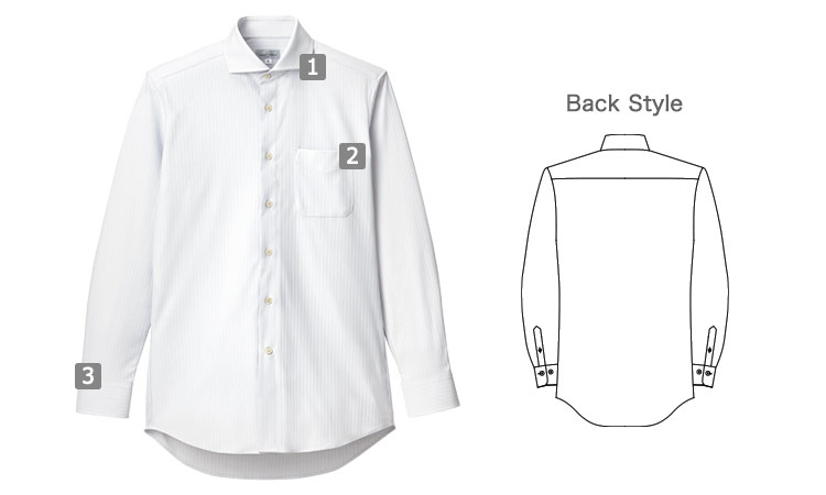 男性用長袖ニットシャツ(34-fb5039m)の商品詳細