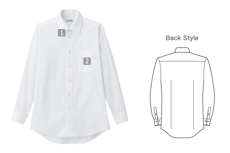メンズ長袖シャツ(34-FB5040M)の商品詳細