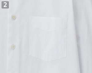 メンズ長袖シャツのポイント②左胸アウトポケット