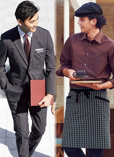 ボンマックスのメンズ長袖シャツ(34-FB5040M)のポイント画像