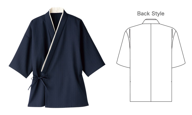 ボンマックスの作務衣(上衣)(34-FJ0704U)の商品詳細