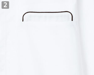 コックコート(34-FJ0706U)の商品詳細「左胸ポケット」